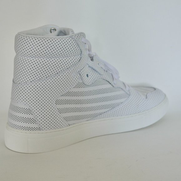 NWT BALENCIAGA MENS HITOP LEATHER SNEAKERS  US 6 EU 39 - Picture 1 of 9